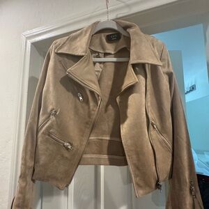 Vici Tan Suede Women's Jacket